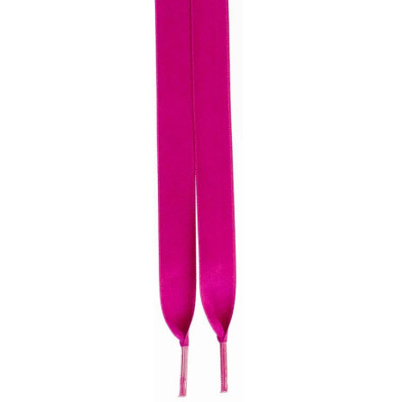 Skosnren i satin, cerise 110cm lng